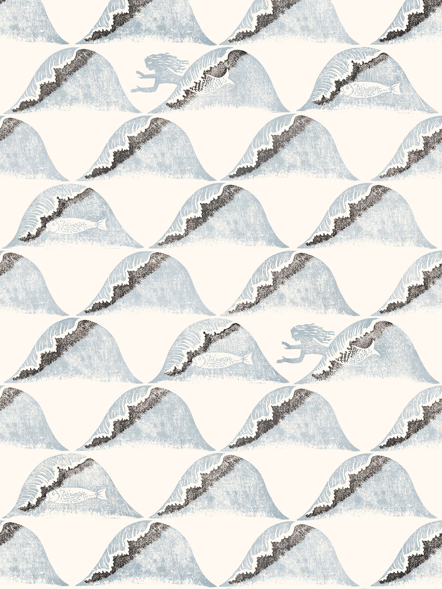 Wave (1929) Wallpaper by artist Edward Bawden CommonRoom