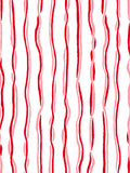 White wallpaper with vertical ribbons stripes in red and pink