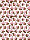 A love letter to repetition in nature, this pink and yellow leaf design by William Kilburn dates from 1800
